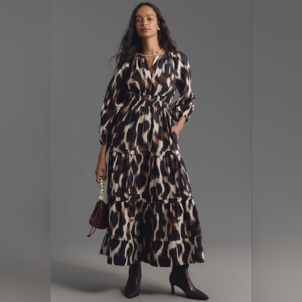 Anthropologie The Somerset Maxi Dress: Long-Sleeve Poplin Edition Size 3X NWT - Picture 4 of 9